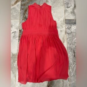 Elegant Red Sleeveless Dress